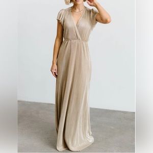 Baltic Born Athena Pleated Maxi Dress